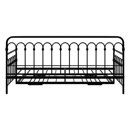 LIVING FUSION FAYE STEEL SINGLE DAYBED WITH TRUNDLE