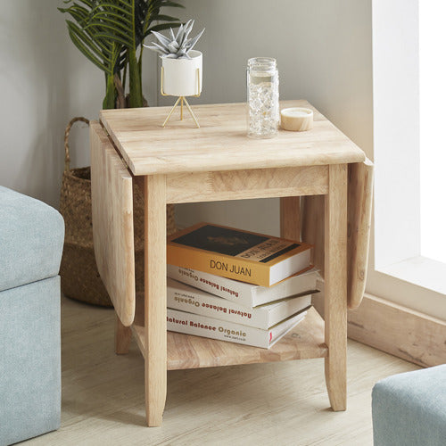 MAJA ANSEL DESIGN FERREIRA WOODEN DROP LEAF COFFEE TABLE