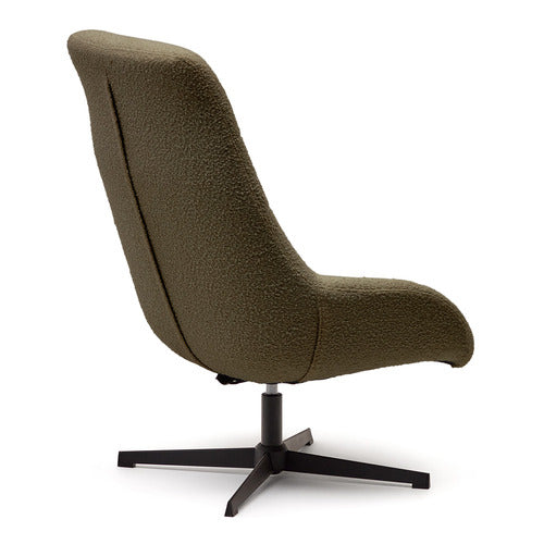 LINEA FURNITURE FINN BOUCLE SWIVEL ARMCHAIR