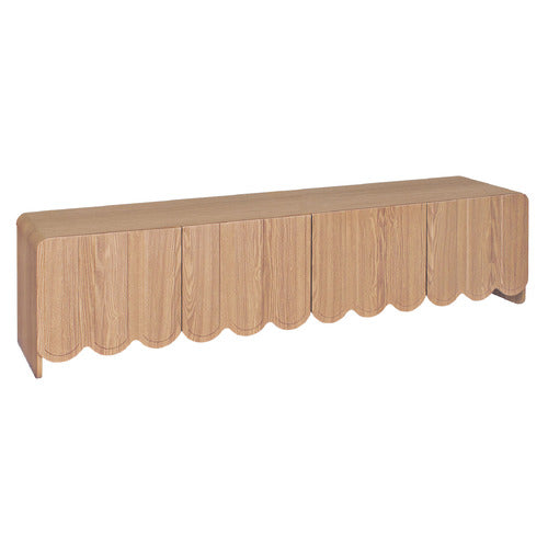 180CM FIONA SCALLOPED 4 DOOR TV UNIT