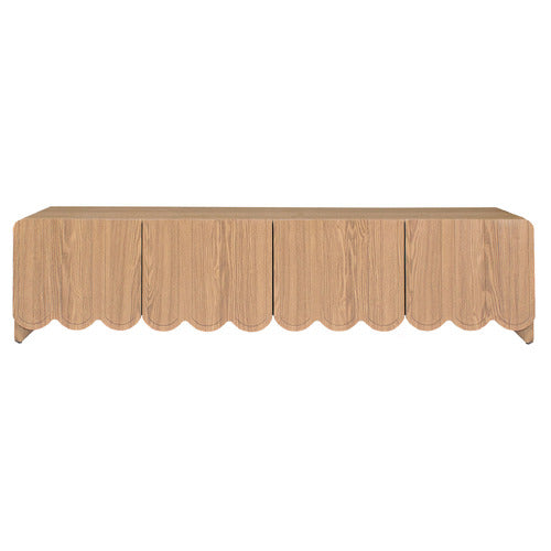 180CM FIONA SCALLOPED 4 DOOR TV UNIT