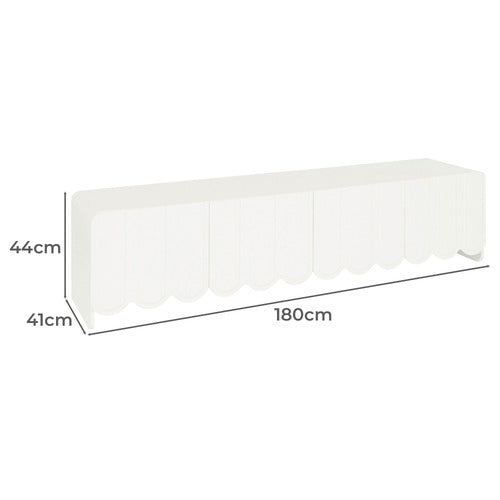 180CM FIONA SCALLOPED 4 DOOR TV UNIT