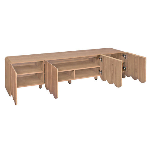 180CM FIONA SCALLOPED 4 DOOR TV UNIT