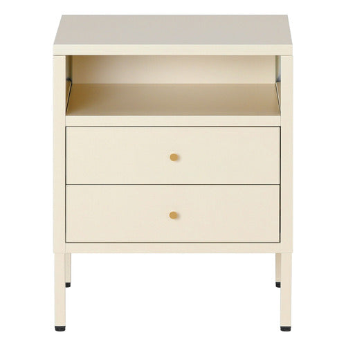 HAVEN COVE FURNITURE TASSI 2 DRAWER BEDSIDE TABLE