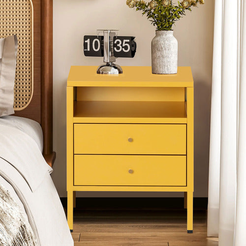HAVEN COVE FURNITURE TASSI 2 DRAWER BEDSIDE TABLE