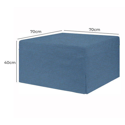 DECOR TRADERS FOLDLUX CONVERTIBLE OTTOMAN FOLDING BED WITH SLIPCOVER