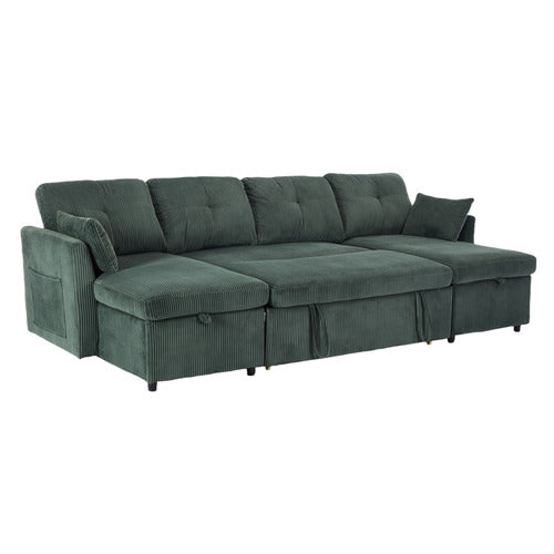 CASSINGTON HOME FONTANA 4 SEATER DOUBLE CHAISE SOFA BED