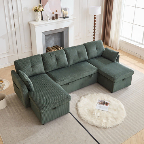 CASSINGTON HOME FONTANA 4 SEATER DOUBLE CHAISE SOFA BED