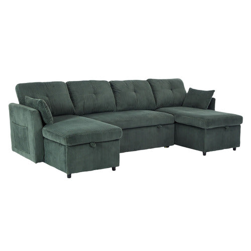 CASSINGTON HOME FONTANA 4 SEATER DOUBLE CHAISE SOFA BED