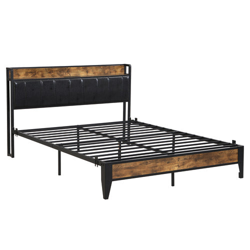 EVIE HOME FRANCES BED FRAME WITH OUTLETS & USB PORTS