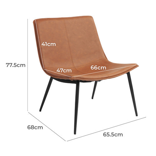 FRANKIE FAUX LEATHER RESTING ARMCHAIR