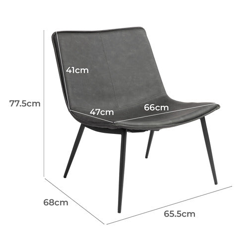 FRANKIE FAUX LEATHER RESTING ARMCHAIR