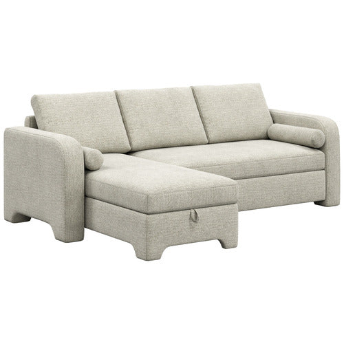 FRIDA 4 SEATER QUEEN SOFA BED WITH REVERSIBLE CHAISE