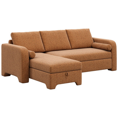 FRIDA 4 SEATER QUEEN SOFA BED WITH REVERSIBLE CHAISE