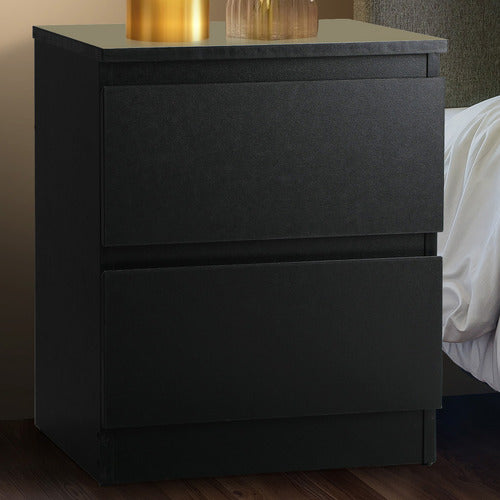 LIVING FUSION FYNCH 2 DRAWER BEDSIDE TABLE