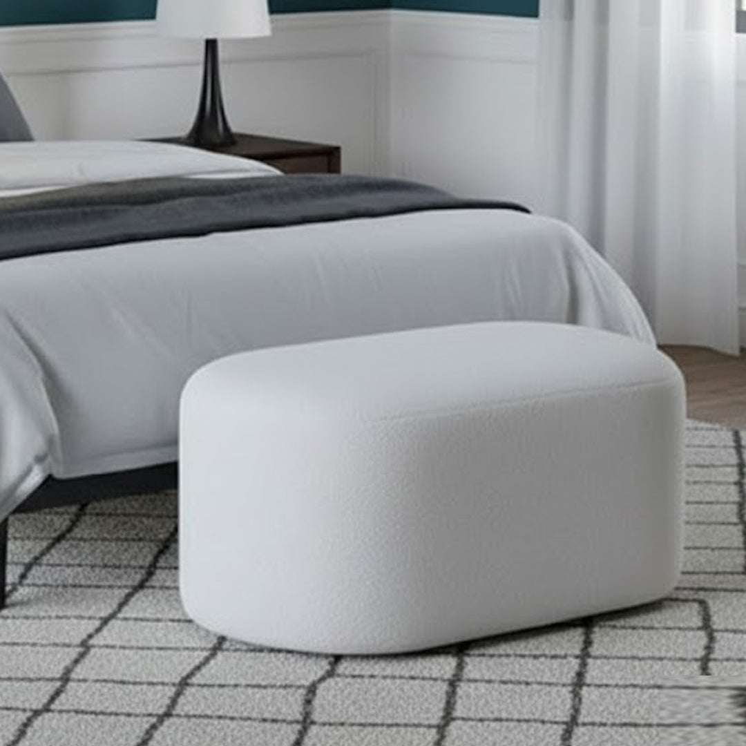 GILMORE OTTOMAN WHITE