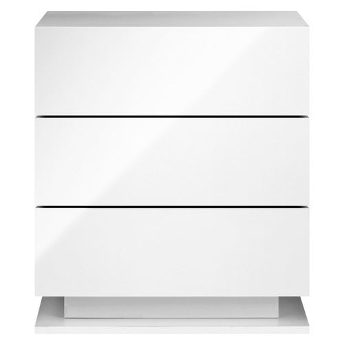 LIVING FUSION GALLAND 3 DRAWER BEDSIDE TABLE WITH LED