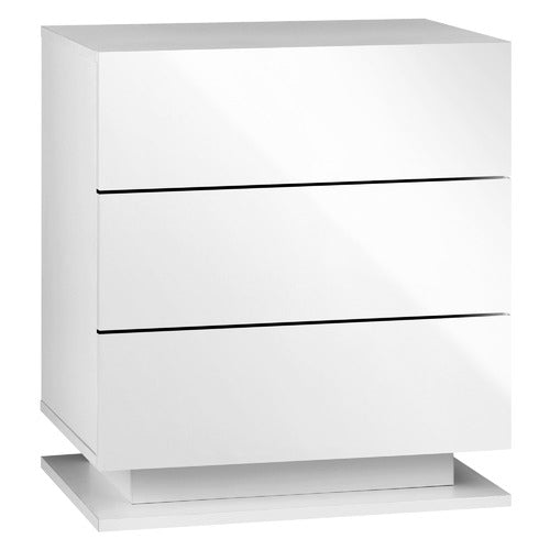LIVING FUSION GALLAND 3 DRAWER BEDSIDE TABLE WITH LED