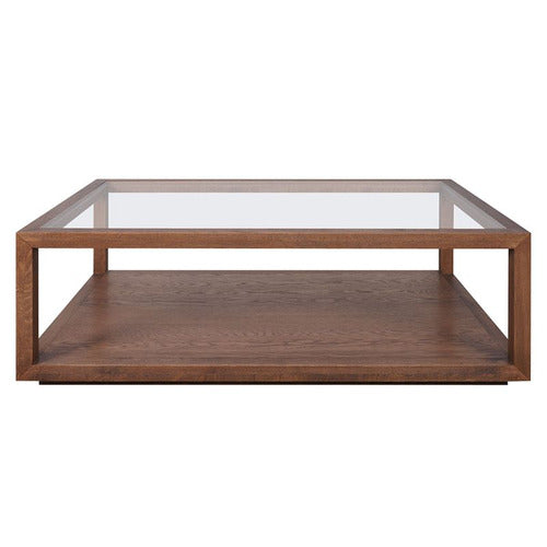 REXINGTON HOME GALVAN RECTANGLE OAK WOOD COFFEE TABLE