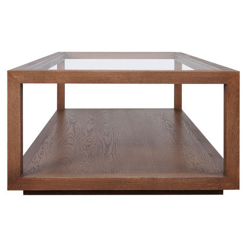 REXINGTON HOME GALVAN RECTANGLE OAK WOOD COFFEE TABLE
