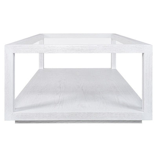 REXINGTON HOME GALVAN RECTANGLE OAK WOOD COFFEE TABLE