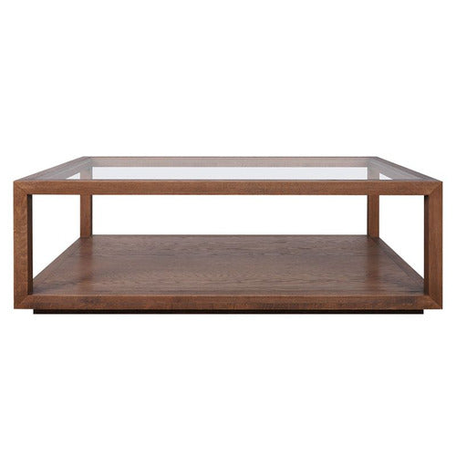 REXINGTON HOME GALVAN RECTANGLE OAK WOOD COFFEE TABLE