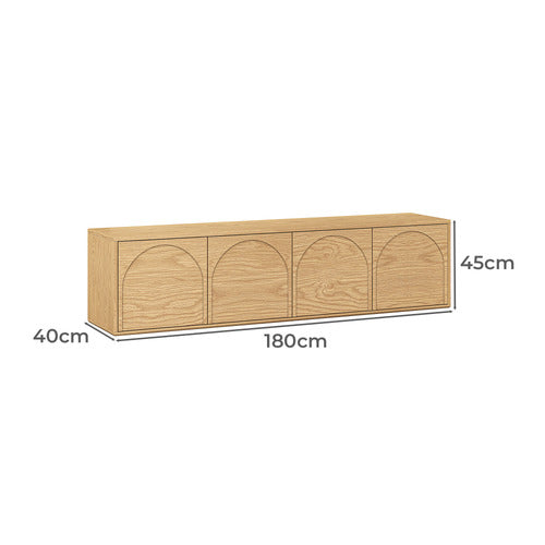 CONTINENTAL DESIGNS GAVIN 4 DOOR ARCH ENTERTAINMENT UNIT
