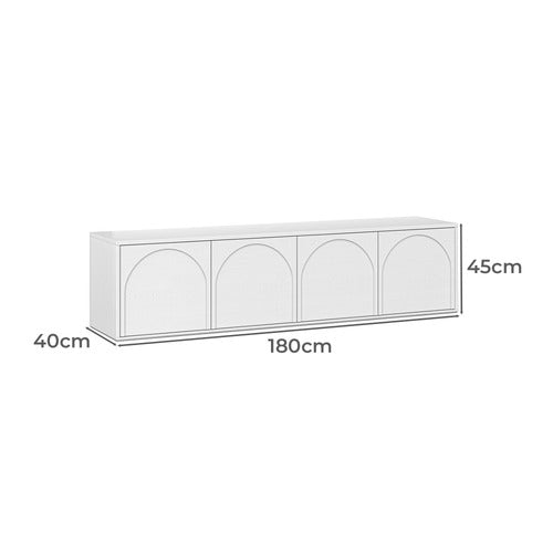 CONTINENTAL DESIGNS GAVIN 4 DOOR ARCH ENTERTAINMENT UNIT