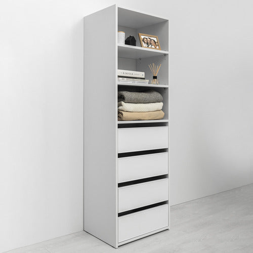 CAPEVIEW INTERIORS GENEVA SLIM SHAKER SHELF WARDROBE