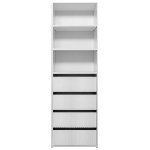 CAPEVIEW INTERIORS GENEVA FLUTED BUILT-IN WARDROBE