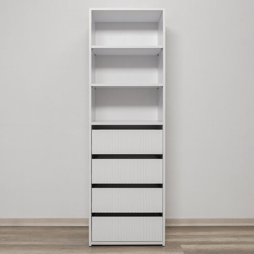 CAPEVIEW INTERIORS GENEVA FLUTED BUILT-IN WARDROBE