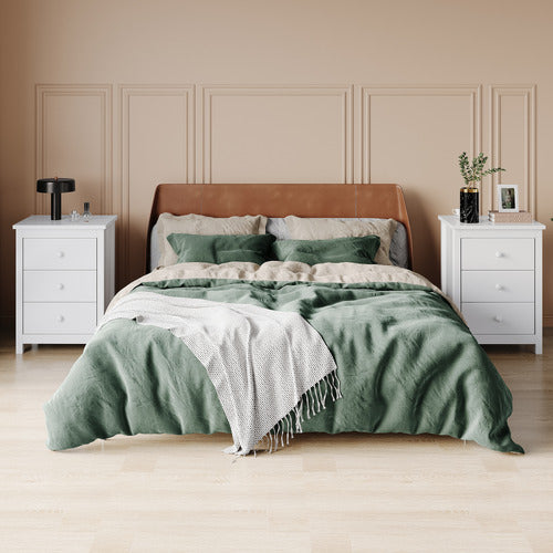 HOXTON ROOM GEOFFREY 3 DRAWER BEDSIDE TABLE