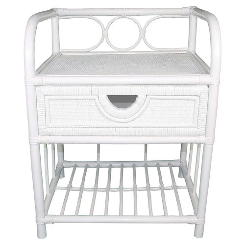 ZZZTIME MATTRESSES VENEZIO RATTAN BEDSIDE TABLE