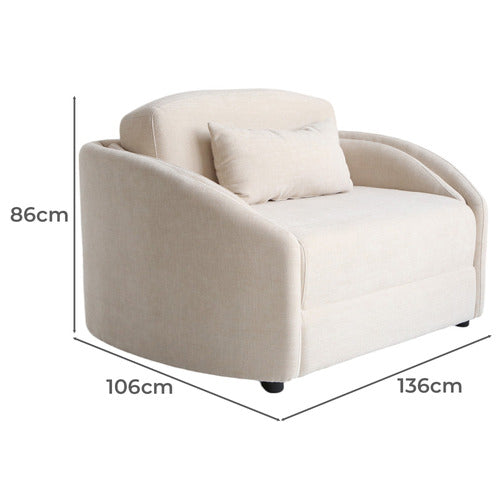 PALMGROVE LANE GIGI SINGLE FOLD OUT SOFA BED