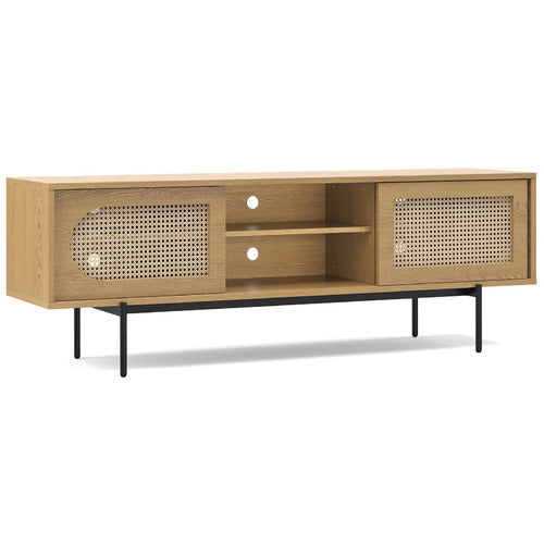 CONTINENTAL DESIGNS GODWIN RATTAN ENTERTAINMENT UNIT