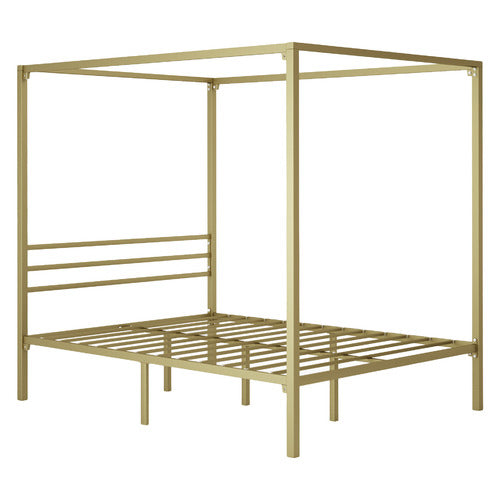 STUDIO HOME GOLD CYTUS METAL CANOPY BED FRAME