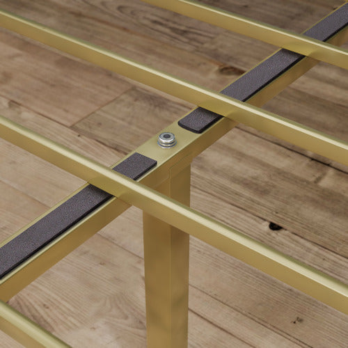 STUDIO HOME GOLD CYTUS METAL CANOPY BED FRAME