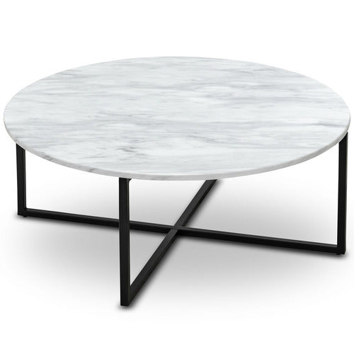 CONTINENTAL DESIGNS LUXE MILAN MARBLE-TOP COFFEE TABLE