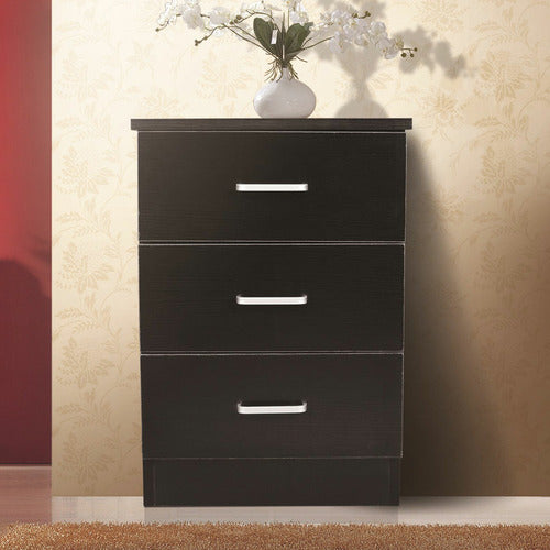 MIKASA FURNITURE GRACE 3 DRAWER BEDSIDE TABLE