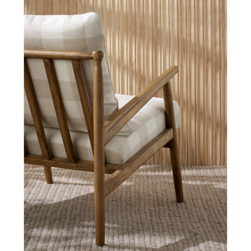 THE HOME COLLECTIVE GRANGE RUBBERWOOD ACCENT CHAIR