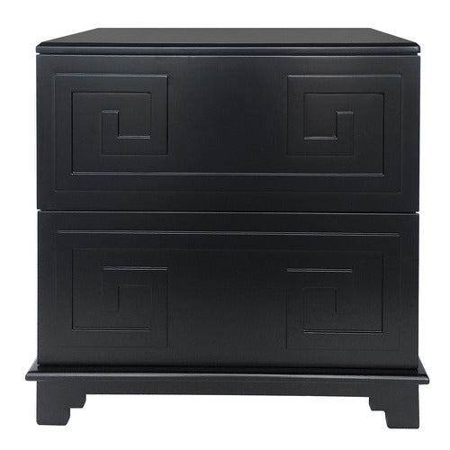 REXINGTON HOME BLACK GERMAINE BEDSIDE TABLE