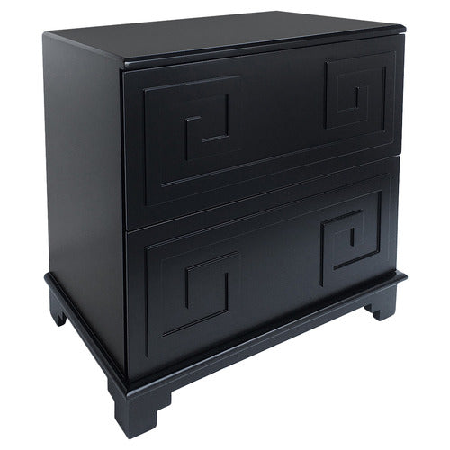 REXINGTON HOME BLACK GERMAINE BEDSIDE TABLE