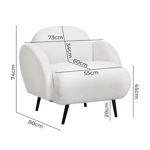 OAKLEIGH HOME GREER UPHOLSTERED ARMCHAIR
