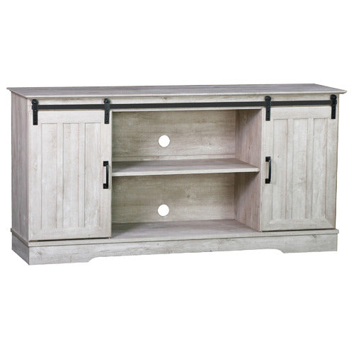 CORNER OFFICE GRETEL TV UNIT WITH SLIDING DOORS