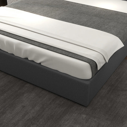 CHISWICK LIVING GREY CAPRI LUXURY GAS LIFT STORAGE BED