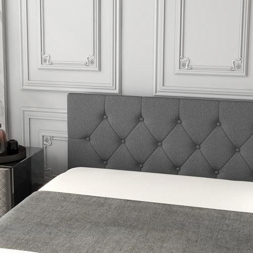CHISWICK LIVING GREY CAPRI LUXURY GAS LIFT STORAGE BED
