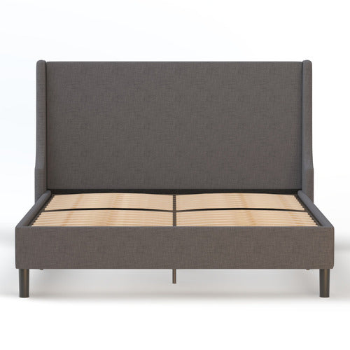 RAWSON & CO GREY GIARID UPHOLSTERED BED