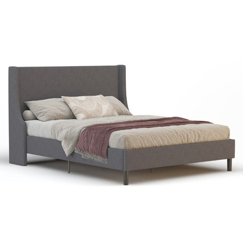RAWSON & CO GREY GIARID UPHOLSTERED BED