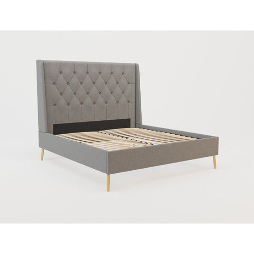RAWSON & CO GREY LISBON UPHOLSTERED BED FRAME