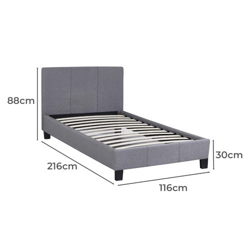 CHISWICK LIVING GREY SIENNA LUXURY BED FRAME